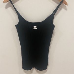 Courreges black tank top